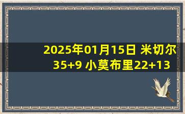 2025年01月15日 米切尔35+9 小莫布里22+13 骑士复仇终结步行者6连胜